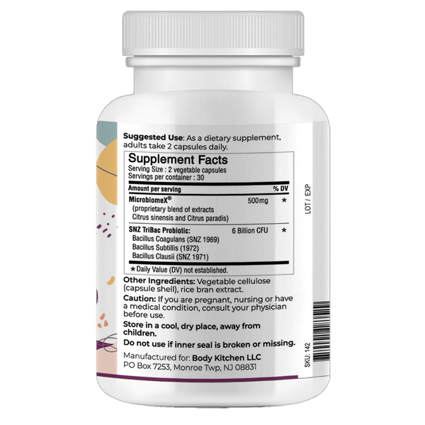 Gut Balance Probiotic Label